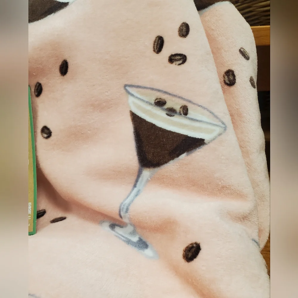 Pink Cocktail Beach Towel-NWT